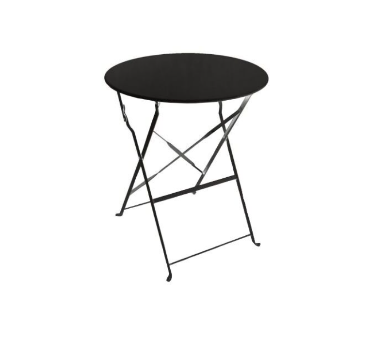 Cafe Bistro Table Black Adelaide Party Hire