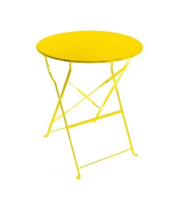 Cafe Bistro Table - Yellow – Adelaide Party Hire