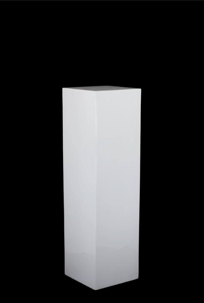 White Rectangular Plinth 90cm – Adelaide Party Hire